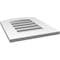 Ekena Millwork Arch Top Surface Mount PVC Gable Vent: Non-Functional, w/ 3-1/2"W x 1"P Standard Frame, 16"W x 18"H GVPAR16X1801SN - alternate 5